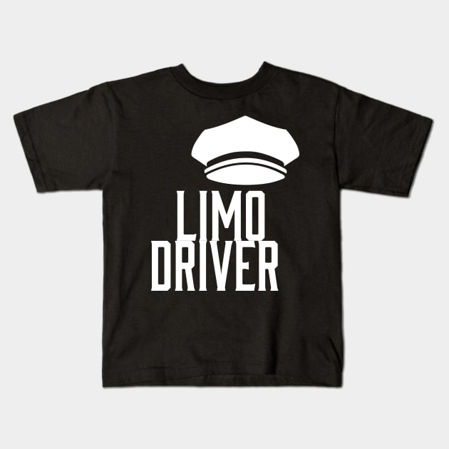 Limo Driver Kids T-Shirt by bluerockproducts